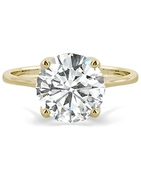 Moissanite Round Solitaire Ring (2-3/4 ct. tw. Diamond Equivalent) 14k White Gold or Yellow