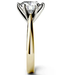 Moissanite Solitaire Engagement Ring 1-9/10 ct. t.w. Diamond Equivalent 14k White, Yellow or Rose Gold
