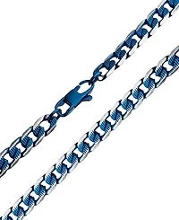Men's Curb Chain Necklace and Bracelet Set
