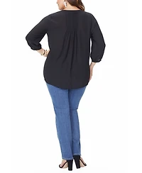 Nydj Plus Pintuck Blouse