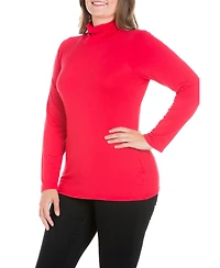 Women's Plus Classic Turtleneck Top