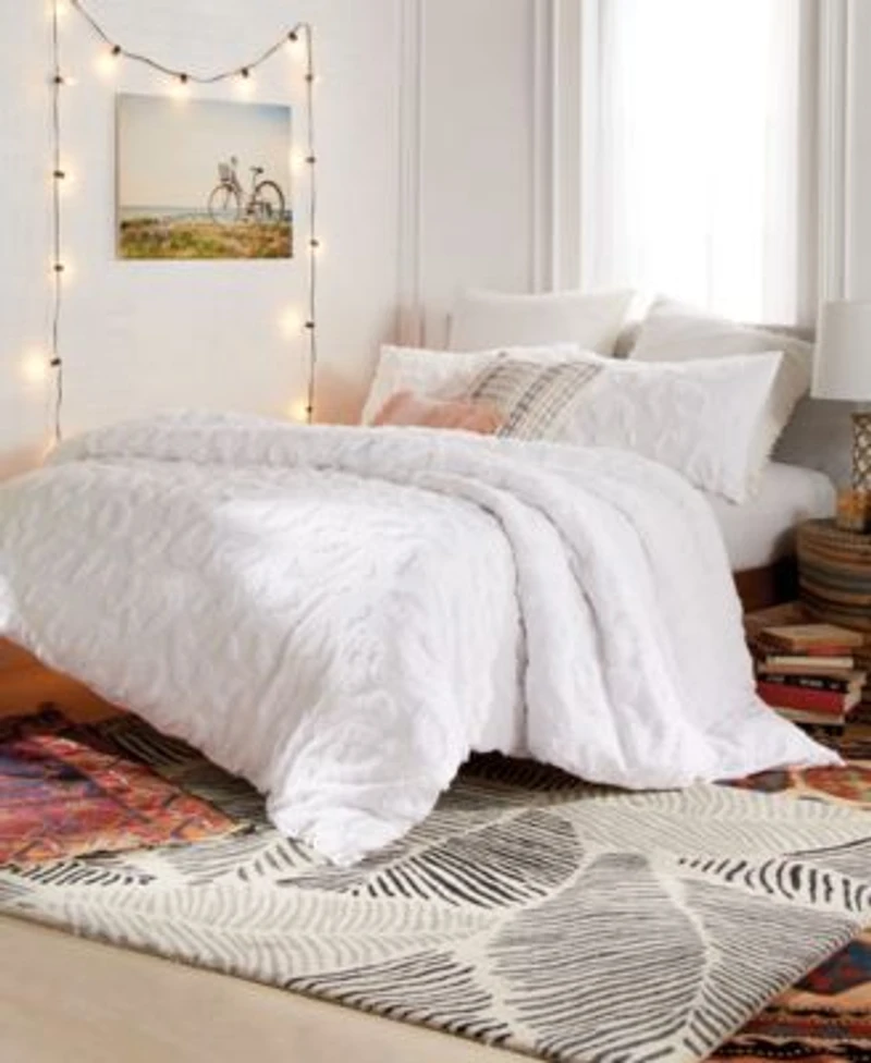 Peri Home Chenille Leopard Duvet Cover Sets