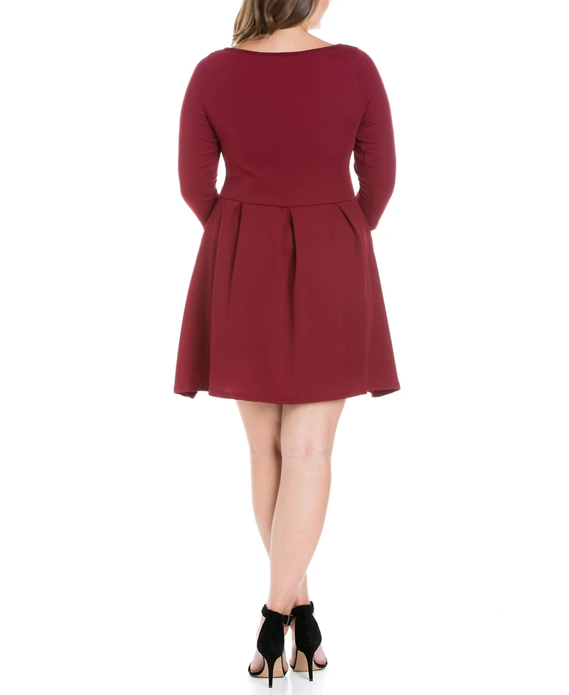 Women's Plus Size Perfect Fit and Flare Dress