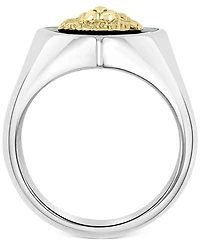 Effy Men's Lion Head Statement Ring in Sterling Silver & 18k Gold-Plated Sterling Silver