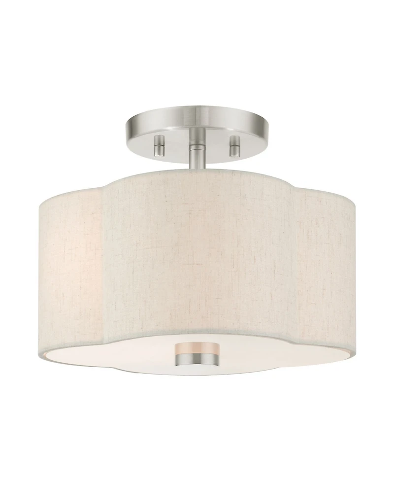 Solstice 2 Lights Semi Flush