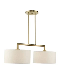 Meridian 2 Lights Linear Chandelier