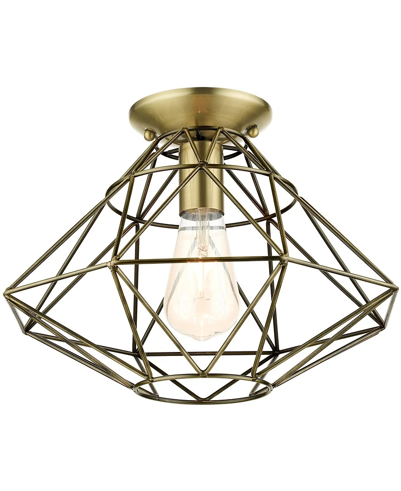 Geometric 1 Light Flush Mount
