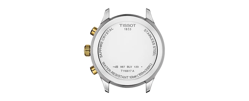 Tissot Men's Swiss Chronograph Chrono Xl Classic Two-Tone Stainless Steel Bracelet Watch 45mm