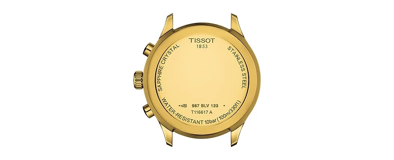 Tissot Men's Swiss Chronograph Chrono Xl Classic Gold-Tone Stainless Steel Bracelet Watch 45mm