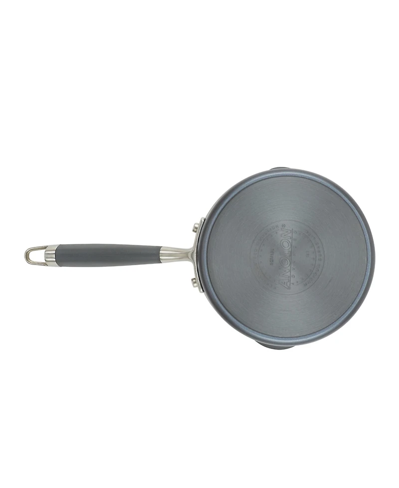 Anolon Advanced Home Hard-Anodized Nonstick Straining Saucepan, 2-Quart