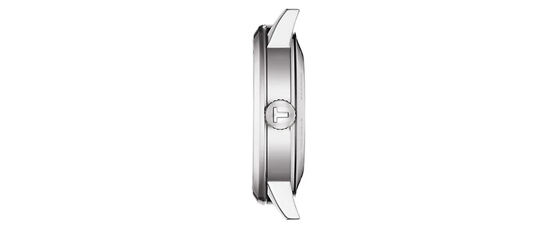 Tissot Men's Swiss Automatic Classic Dream Black Leather Strap Watch 42mm