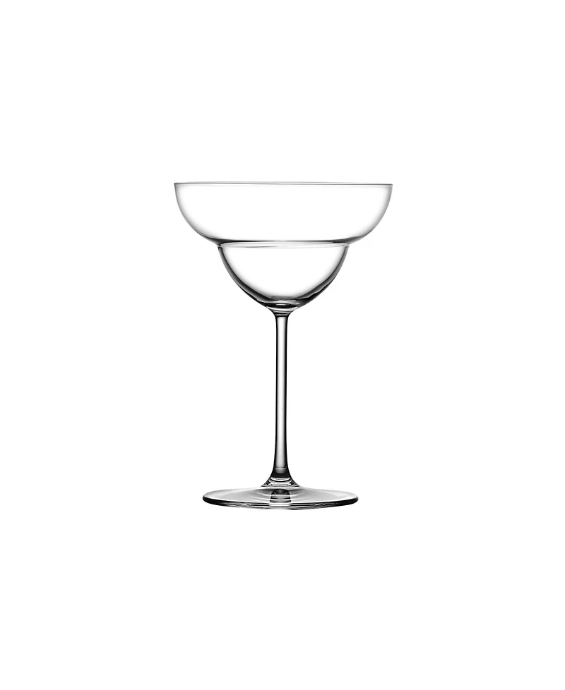 Nude Glass Vintage-Like Margarita Glass, Set of 2