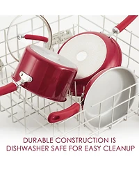 Rachael Ray Create Delicious Enameled Aluminum Nonstick 3-Qt. Steam Set