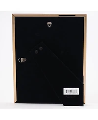 Elegant Metal Picture Frame with Bevel Cut Mat for Photo, 5" x 7"