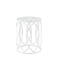 Madison Park Arlo Metal Eyelet Accent Table