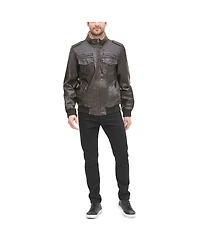 Levi's Men's Sherpa Lined Faux Leather Aviator Bomber