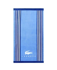 Lacoste Home Oki Striped Cotton Beach Towel