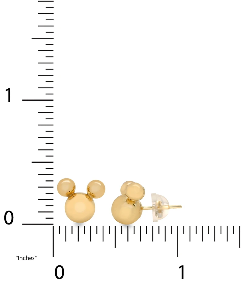 Disney Children's Mickey Mouse Stud Earrings in 14k Gold