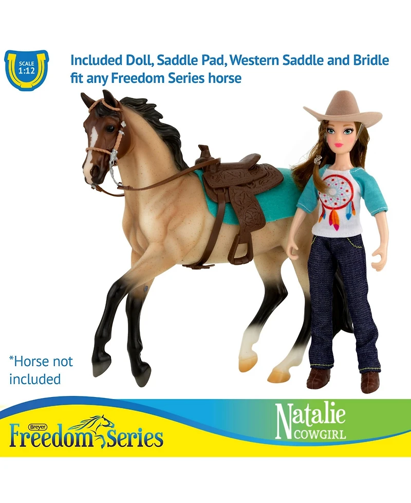 Breyer Classics Freedom Series Natalie Cowgirl Doll and Accessory 5 Piece Set