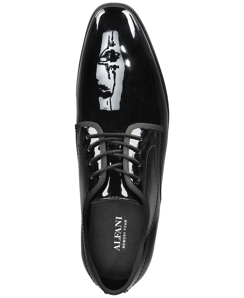 Alfani Men's Warner Patent Lace-Up Oxfords, Created for Macy's