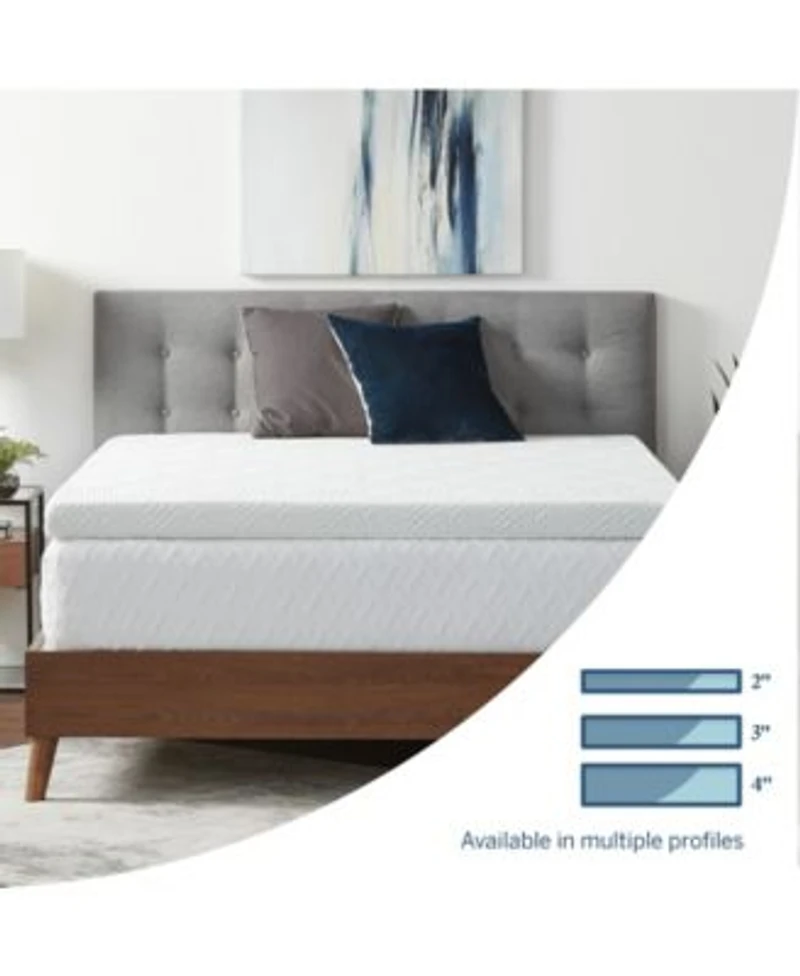 Lucid Dream Collection By Lucid 4 Gel Memory Foam Mattress Toppers