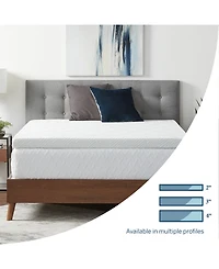 Lucid Dream Collection by Lucid 3" Gel Memory Foam Mattress Topper, Twin