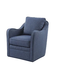 Madison Park Brianne Wide Seat Swivel Arm Chair