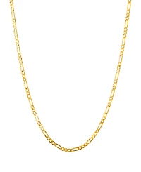 Polished 22" Figaro Chain (1.85mm) in 10K Yellow Gold