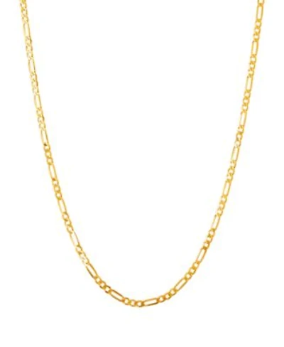 Italian Gold Polished Figaro Link Chain 1.85mm Collection In 10k Gold