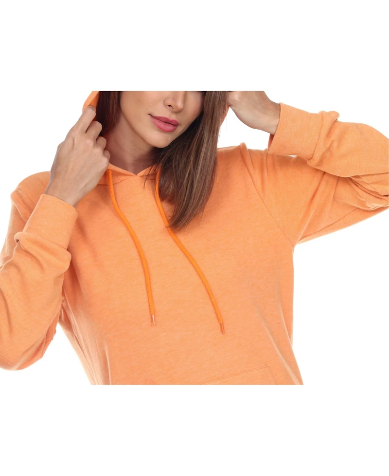 White Mark Women's Hoodie Sweatshirt Dress