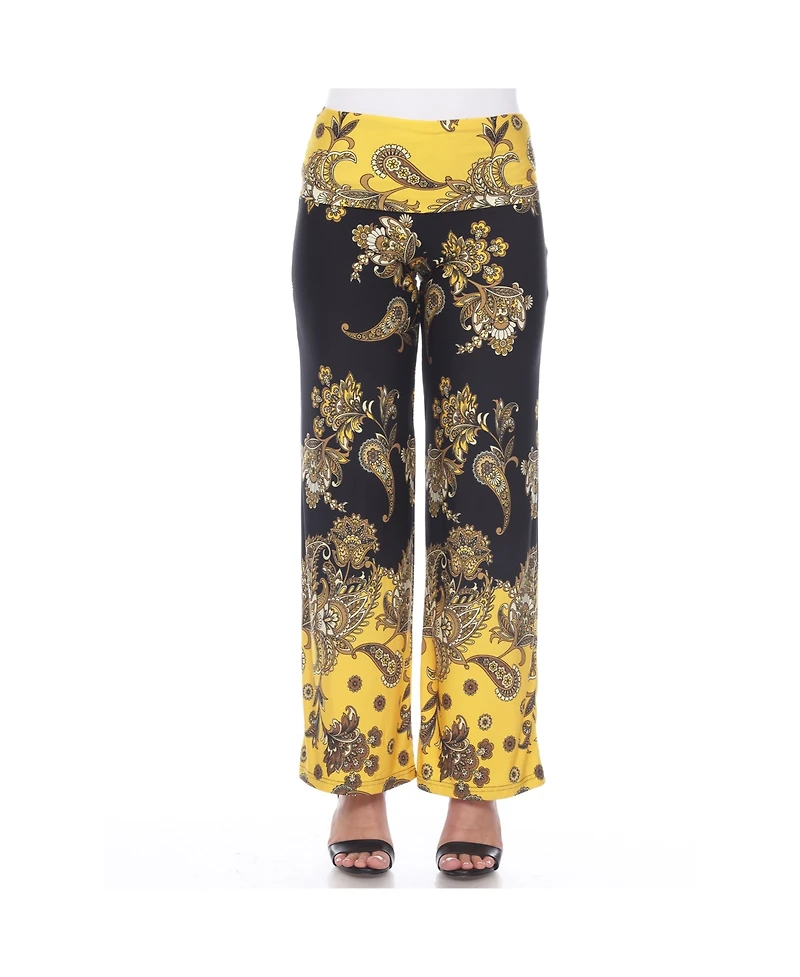 Women's Floral Paisley Printed Palazzo Pant