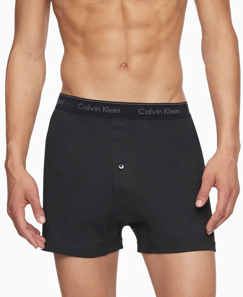 Calvin Klein Men's 3-Pack Cotton Classics Knit Boxers Underwear