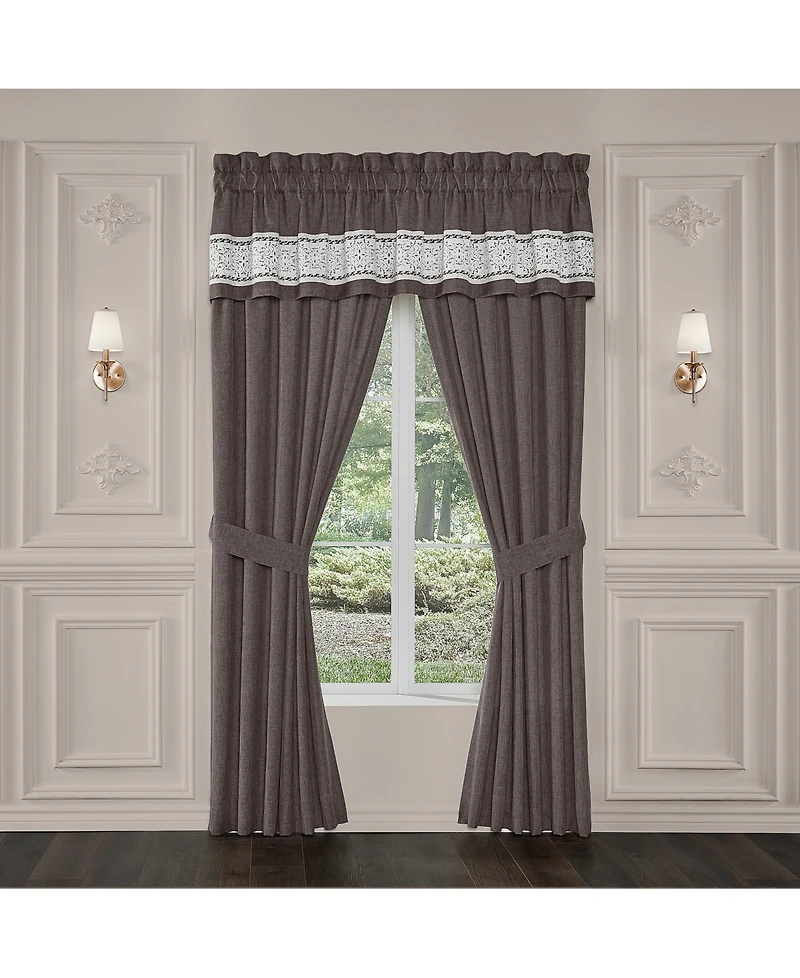 J Queen New York Flint Straight Window Valance, 21.25" x 88"