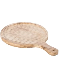 Wooden Round Shape Serving Tray Display Platter