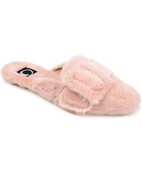 Journee Collection Women's Faux Fur Eara Slipper