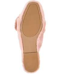 Journee Collection Women's Faux Fur Eara Slipper