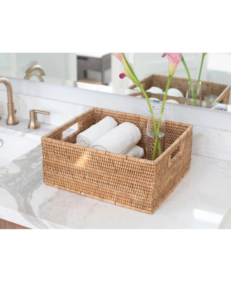 Artifacts Rattan Rectangular Storage Basket