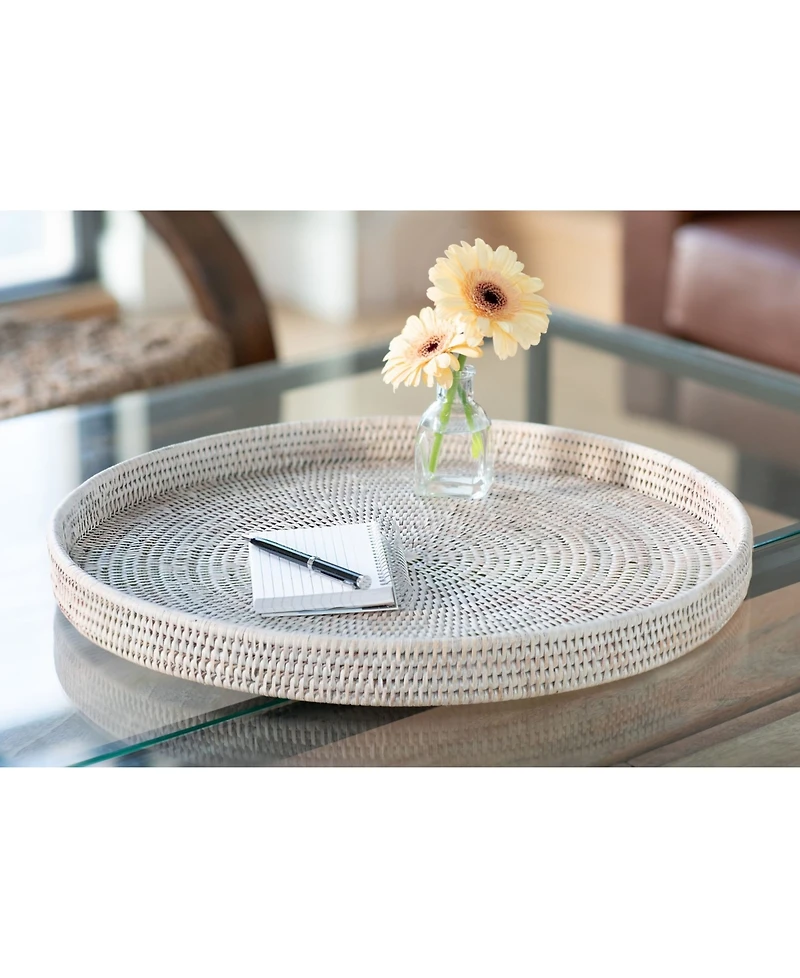 Artifacts Rattan Round Tray