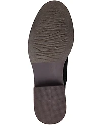 Journee Collection Women's Vienna Lace Up Stacked Heel Booties