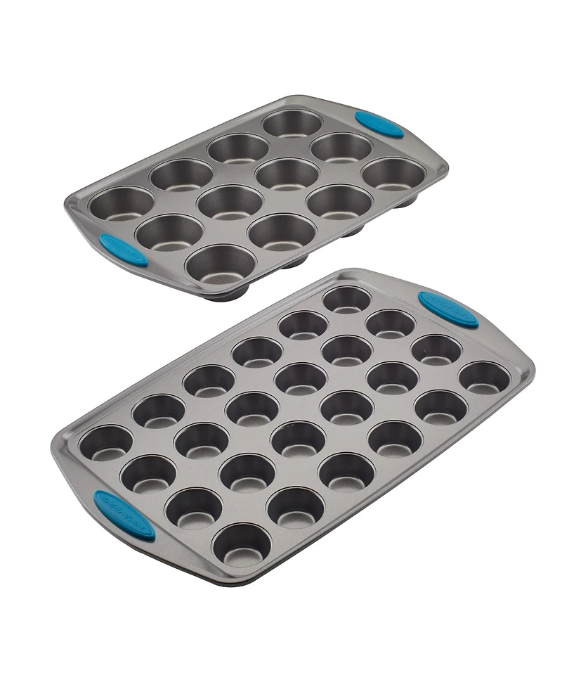 Rachael Ray Yum-o! Nonstick 2-Pc. Bakeware Mini Muffin and Cupcake Pan Set