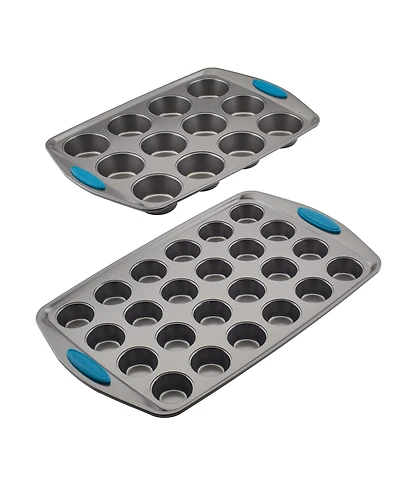 Rachael Ray Yum-o! Nonstick 2-Pc. Bakeware Mini Muffin and Cupcake Pan Set