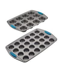 Rachael Ray Yum-o! Nonstick 2-Pc. Bakeware Mini Muffin and Cupcake Pan Set