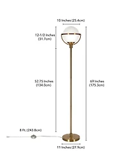 Cieonna Globe Stem Floor Lamp