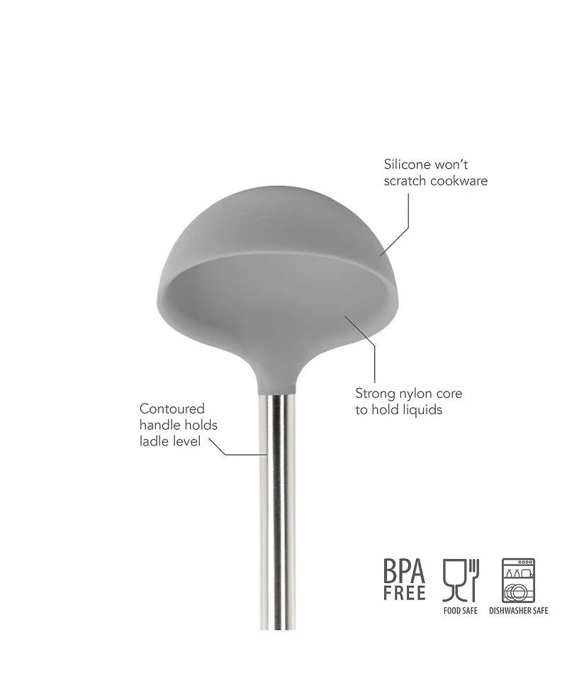 Tovolo Silicone Ladle With Stainless Steel Handle