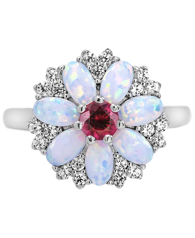 Women's Flower Ring in Sterling Silver