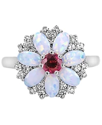 Women's Flower Ring in Sterling Silver
