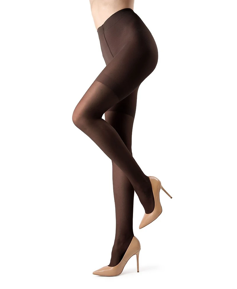 MeMoi Women's Crystal Sheer Shaper Control Top Tights