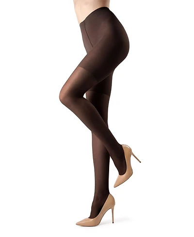 MeMoi Women's Crystal Sheer Shaper Control Top Tights