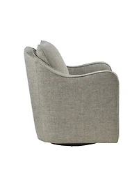 Madison Park Brianne Wide Seat Swivel Arm Chair