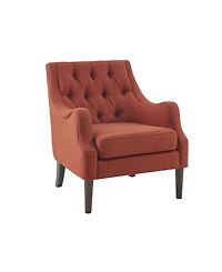 Madison Park Qwen 33.5" High Button Tufted Accent Chair
